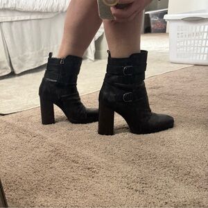 Nine West Black Heeled Boots